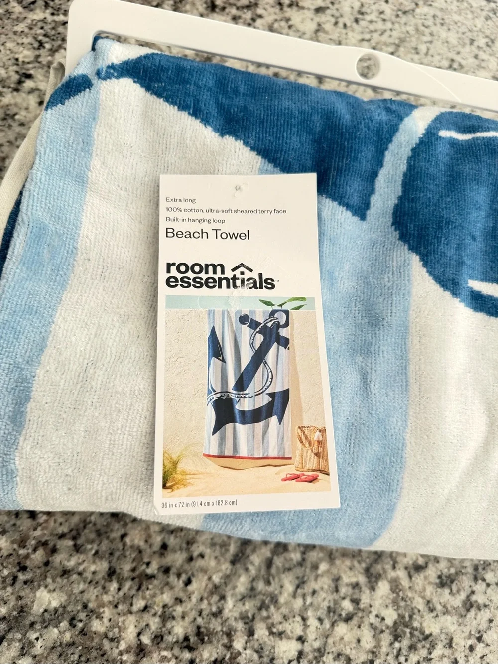 38” x 72” Room Essentials Anchor Beach Towel